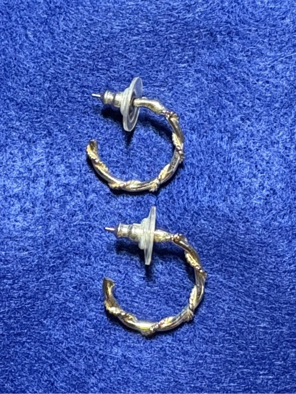 Silver-Tone Twisted Hoop Earrings - Women Jewelry